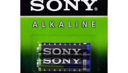 Pilha Alcalina Sony AA – Cartela com 2 pilhas