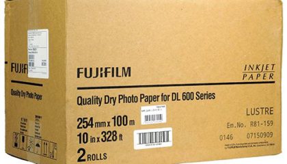 Papel Fujifilm DL4XX Lustre 25,4cm x 100m