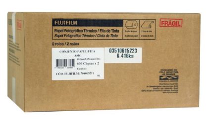 Papel e Ribbon Fujifilm Ask 2000/2500 10×15 – 1200 Fotos