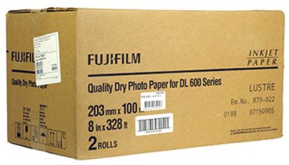 Papel Fujifilm DL4XX Lustre 20,3cm x 100m